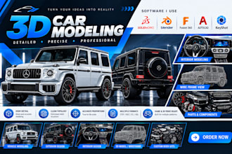 3d car modeling widebody kits vehicle design cad modeling for 3d printing