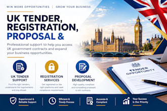 do uk tender, proposal writing, tender registration