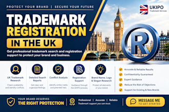 provide professional UK trademark registration and brand name filing
