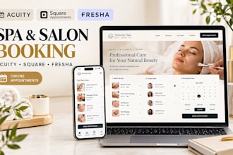 setup acuity scheduling square appointments fresha spa salon booking website