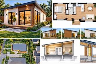design adu construction drawings site plans elevations and detailed floor plan