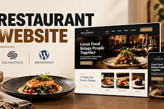 design modern restaurant online menus and delivery portals