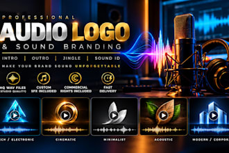 create a custom audio logo and professional sonic branding