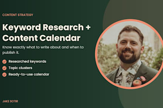 create an SEO keyword research and content calendar