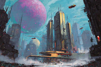 design sci fi illustration and sci fi sci fi illustration