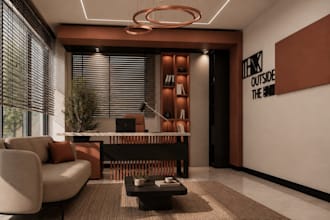 create 3d model and interior design