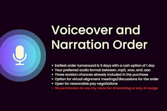 do voiceover or narration for online content