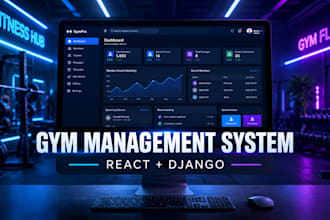 build a gym management system with react and django