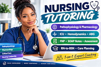 tutor advanced pathophysiology and clinical pharmacology for nursing students