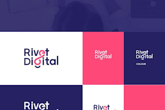 design modern corporate logo, brand identity and branding kit, brand guidelines