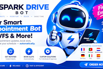 build spark driver bot, doordash bot, instacart bot, amazon flex bot for order