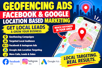 run geofencing ads facebook google location based marketing local leads campaign
