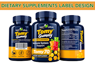 create dietary supplement label design following fda labelling compliance