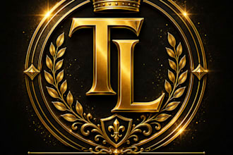 design a realistic 3d gold logo design