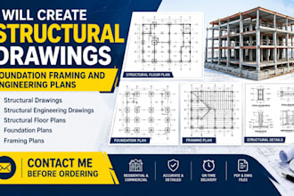 create structural drawings foundation framing and engineering plans