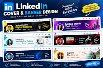 design professional linkedin banners