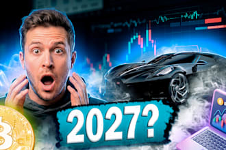 design high CTR crypto trading bitcoin youtube thumbnails
