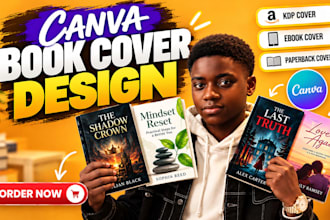 design book cover KDP ebook paperback canva book cover design