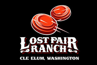 design minimalist lost pair ranch logo for you