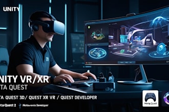 develop unity 3d mobile VR xr and metaverse games for meta quest 2, 3, 3s