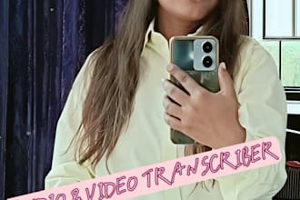do audio and video transcription
