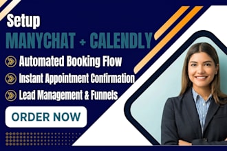 build manychat calendly appointment booking automation
