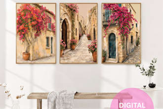 create aesthetic printable wall art and digital prints