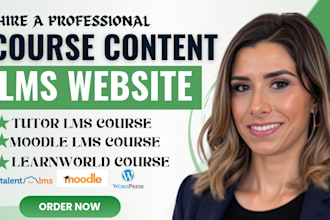 create course content on tutorlms, learnworld skool, learndash and wordpress lms