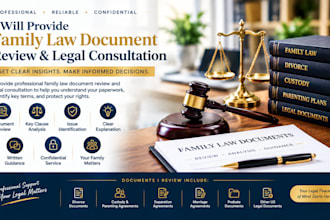 review marriage agreements and provide professional legal guidance