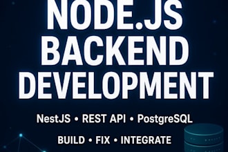 build a professional nodejs nestjs backend and rest API
