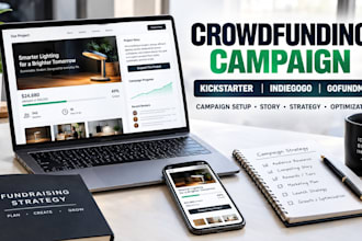 create kickstarter, indiegogo gofundme crowdfunding
