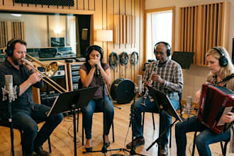record trombone, harmonica, clannet, accordion for your tracks