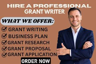 do small business grant writing research and write nonprofit grant proposal