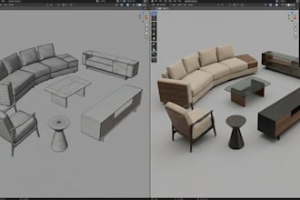 do 3d furniture modeling office furniture living room bedroom modern furniture