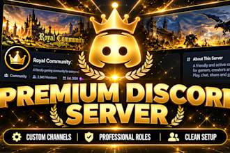 setup a professional discord server with bots