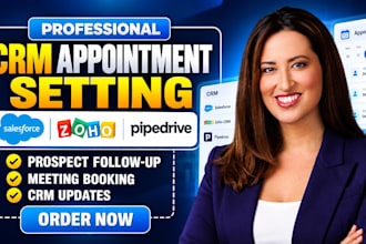 do appointment setting salesforce zoho pipedrive CRM