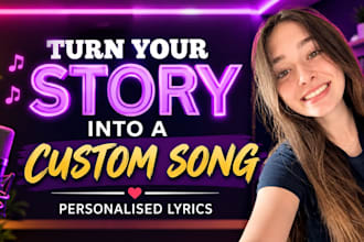 create custom country pop songs for birthdays ,weddings
