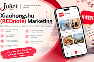 manage xiaohongshu rednote marketing and organic promotion for new china brands