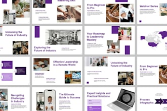 design webinar conference presentation annual report deck keynote slides canva