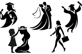 design clean solid black vector silhouettes and icon packs