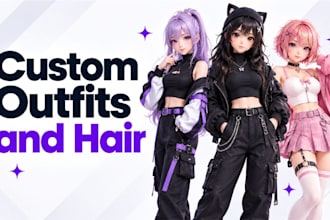 create custom outfits, hair, and textures for your 3d avatar