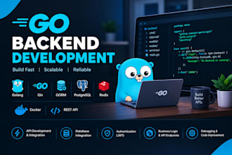develop go backend apis with secure efficient production ready architecture