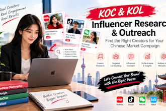 find koc and kol influencers for your rednote chinese market marketing campaign