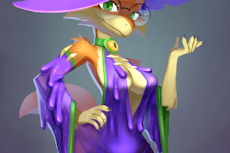 create an incredible illustration of your fursona