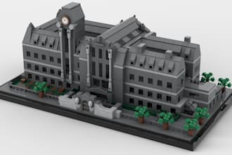 design a custom lego moc houses, lego cars, toys, trucks, with PDF instructions