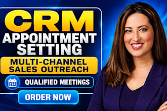 do CRM appointment setting and multi channel sales outreach
