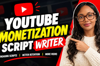 write unique youtube script and video script writing