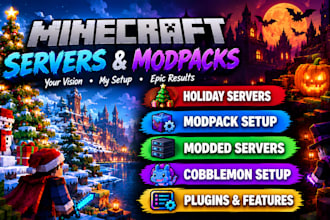 minecraft modpack holiday christmas halloween modpack modded server cobblemon