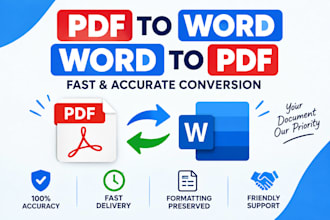 convert PDF to word and word to PDF