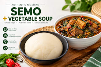 provide an authentic nigerian semo and vegetable soup recipe